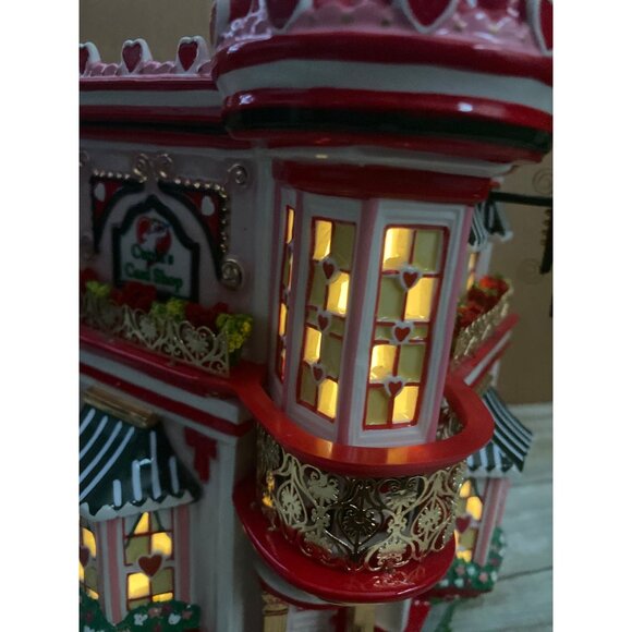 Dept 56 Cupid's Cardshop Ceramic Valentine's House in Box w/FLAWS - Picture 16 of 16